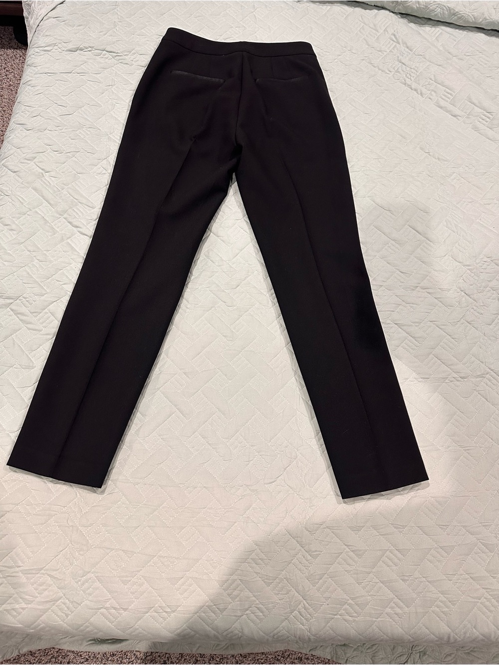 Zara Women’s Black Tuxedo Suit Set Blazer S Pants Satin Trim XS Formal - Picture 11 of 13